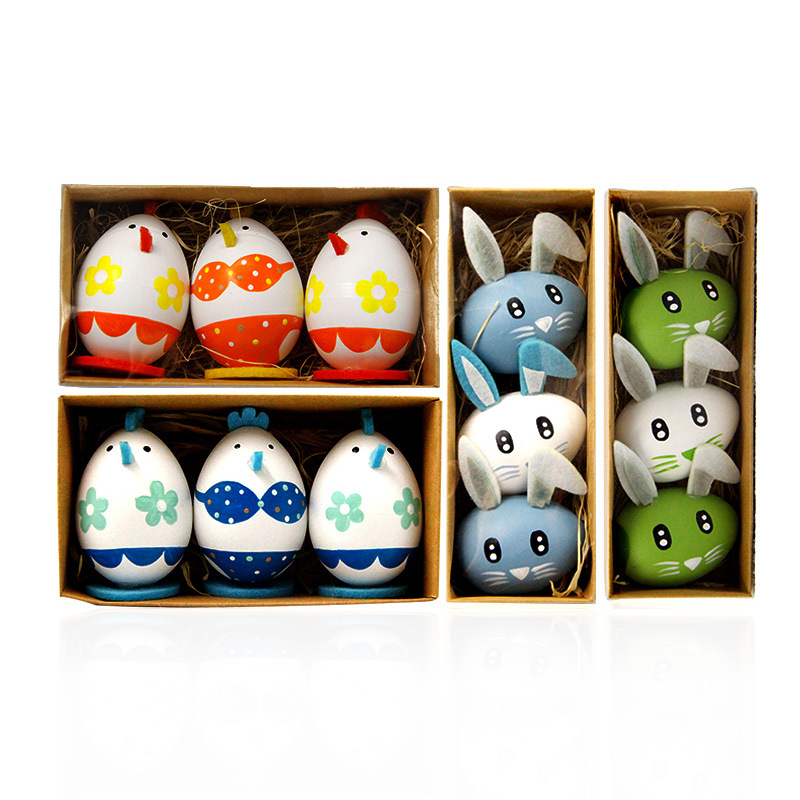 Easter Easter Bikini chick rabbit Eggs Plastic Coloured drawing Decoration Holiday gifts Children’s Toys