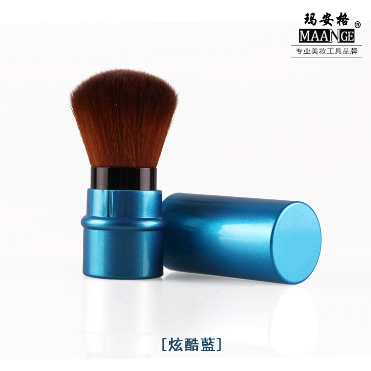 Face blush, small handheld brush, powder, foundation