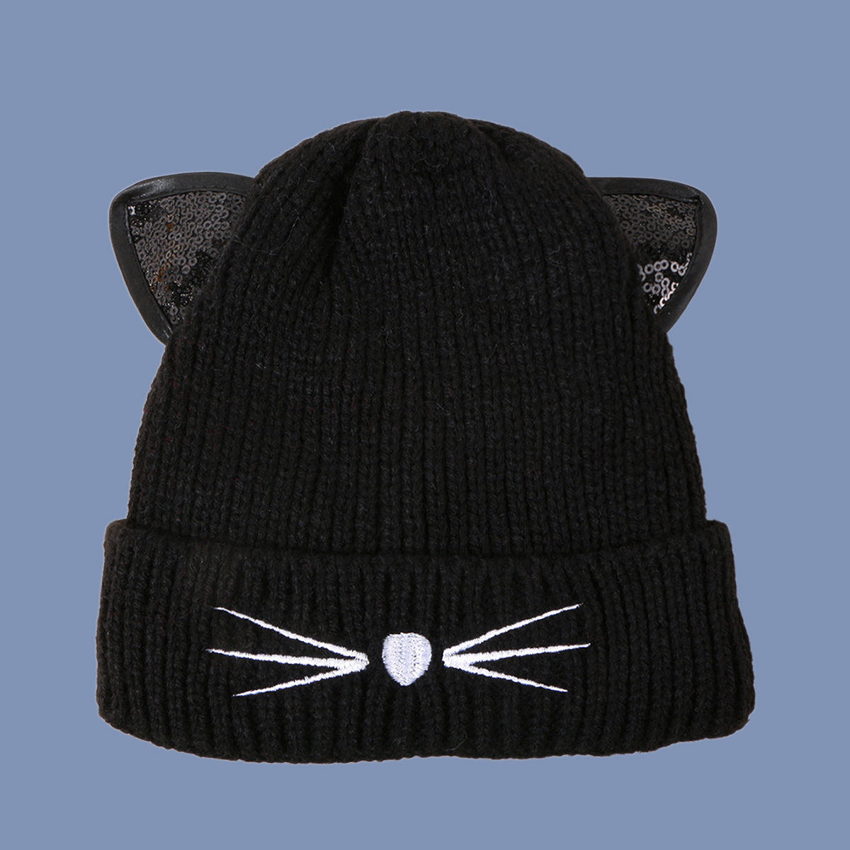 أزياء لطيف القط محبوك قبعة display picture 7