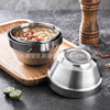 304 stainless steel gem bowl double -layer insulation bowl cafeteria household anti -drop bowl restaurant anti -hot bowl student instant noodle bowl