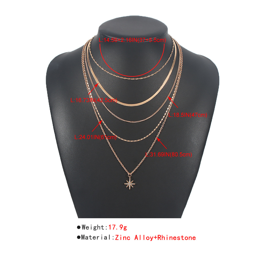 Simple Geometric New Multi-layer Popular Necklace display picture 5