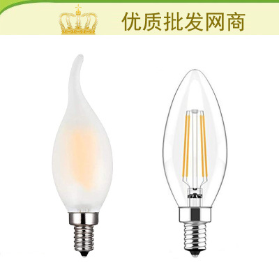 厂家 led灯丝灯 美规e12灯头 恒流无频闪 led钨丝灯 吊灯蜡烛灯|ms