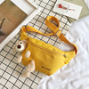 Belt bag, cartoon cute shoulder bag, chest bag, with little bears, Korean style