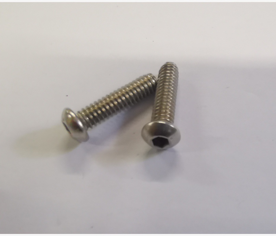 美制  内六角平圆头304不锈钢 ANSIB18.3BT 1/4-20×3/8