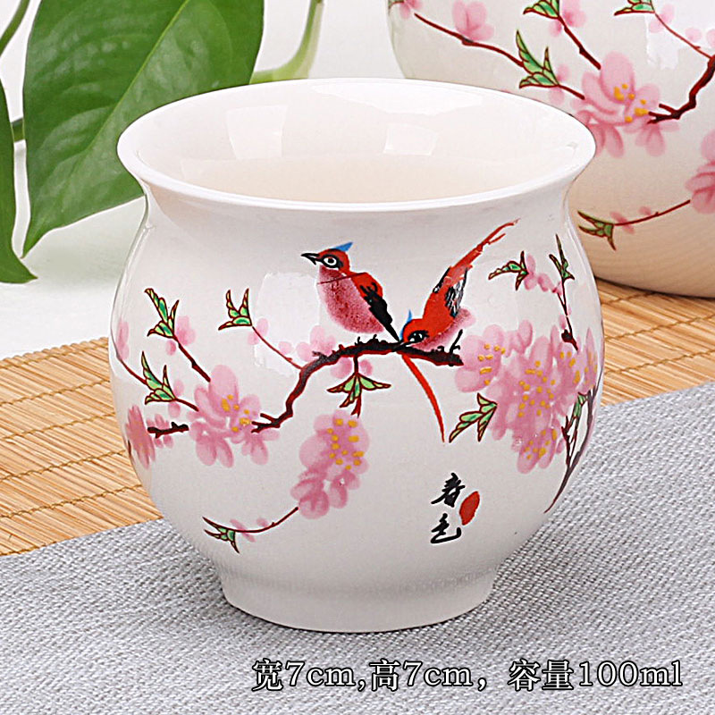 더블 컵 워터 포인트 복숭아 꽃-1 팩