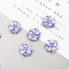 Resin, earrings, hair rope handmade, Chinese hairpin, hair accessory with accessories, flowered, handicrafts