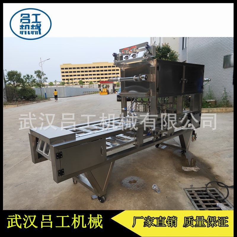 18*12型盒装流水线连续式小鱼干带鱼熟食抽真空充氮气气调包装机