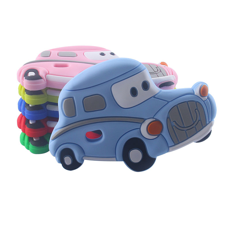 Mordedor de coche clásico dientes de molienda juguetes bebé anti-mordedura dientes de silicona palo de molienda juguetes para niños suministros maternos e infantiles