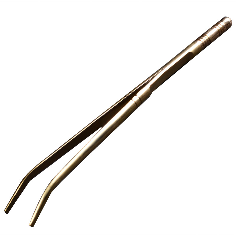 Clip de té de cobre puro, clip de lavado de tazas, clip de té kung fu, clip de té de cobre, accesorios para la ceremonia del té, artículos de té sin correo