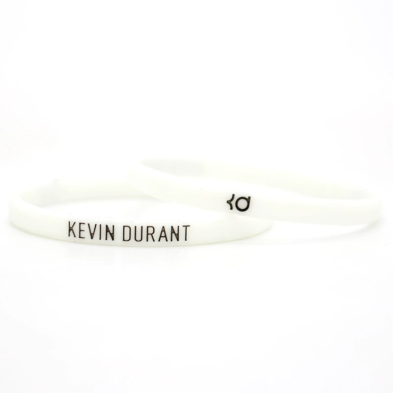 Кремённая резиновая браслет с надписью NBA Net Team Star No. 7 Durant Signature Signature Circle 6mm Small Sports Luminous Silicon Silicon wristband
