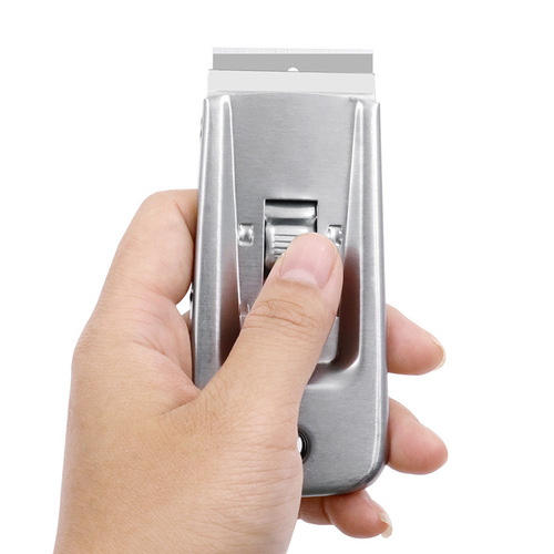 Pocket glass cleaning blade, self-adhesive cleaning, glue removal blade cleaning knife, metal scraper, multi-purpose