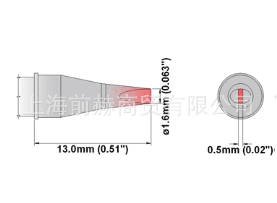 THERMALTRONICS 热魔 M6CH016 凿型烙铁头