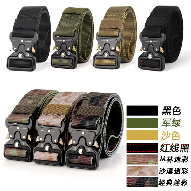 Cobra tactics belt The special arms 3.8 For training multi-function Army fans outdoors camouflage canvas nylon Belt