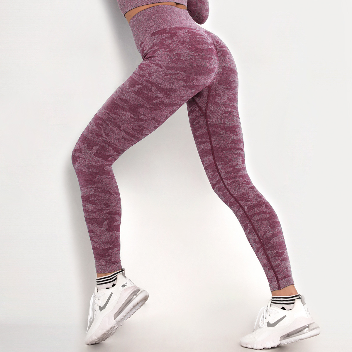 Seamless High-Waist Stretch Sports Yoga Pants NSLX14696
