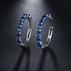 Zirconium, fashionable earrings, 2020, European style, wholesale