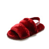 Demi-season slippers, keep warm footwear indoor, Amazon, plus size, on elastic band