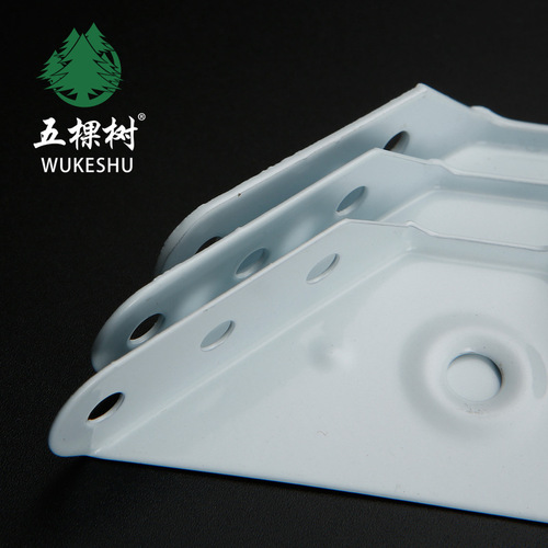 Thickened Triangular Fixed Corner Bracket Stainless Steel Hook with White Paint Bed Corner Support Hanging Cabinet Corner Bracket Furniture Hardware Accessory