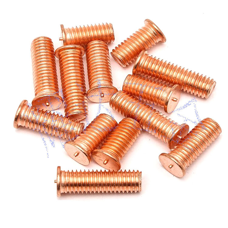 厂家批发M6-30碰焊钉 点焊钉 焊接螺钉 六角焊接螺钉 黄铜焊钉