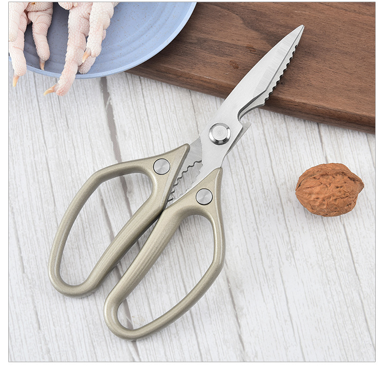 现货批发 铝合金手柄强力剪 不锈钢厨房合金剪 五代SK5铝柄剪刀详情17