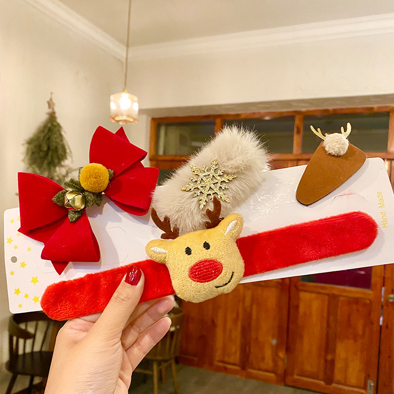 Nuevo regalo de Navidad raqueta anillo traje horquilla Navidad decoración traje creativo niños regalo de Navidad