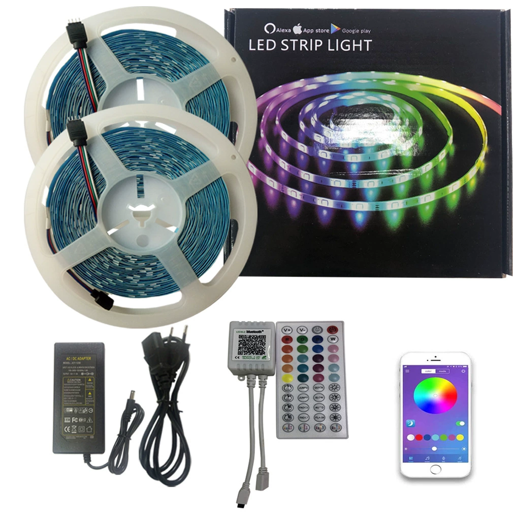 Светодиодная лента (LED3528RGB) Bluetooth-пульт управления музыкой, набор светодиодной ленты с цветом RGB, варианты 5/10/20 м