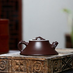 Yixing raw ore famous pure handmade purple clay teapot Longcheng Ruyi Kungfu household teapot custom delivery