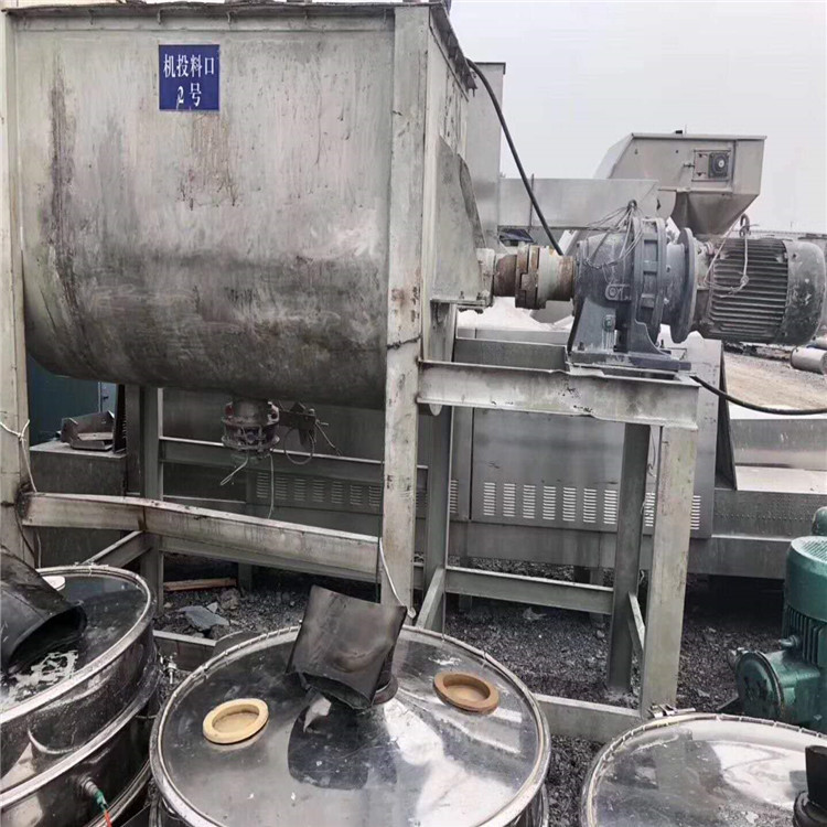 经营二手2吨3吨5吨螺带混合机 不锈钢梨刀混合机 10吨卧式混合机