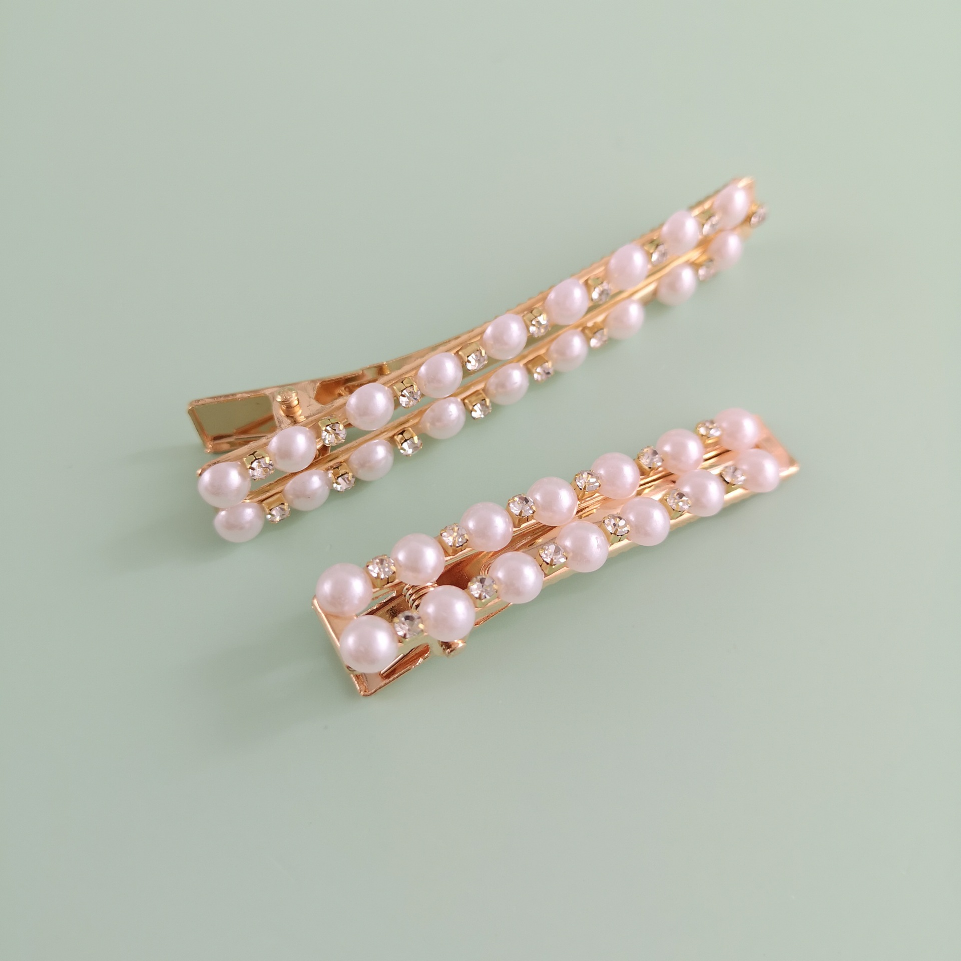 New Pearl Hairpin Variety Duckbill Bowknot Geometric Lady Hairpin Trend Decoration Slotted Hair Accessories display picture 3