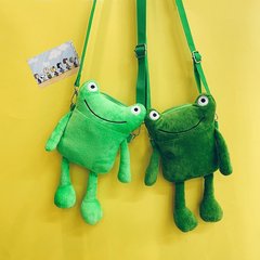 Cartoon Doll Bag for Girls, 2022 New Korean Version Cute Frog Crossbody Bag, Cute Plush Toy Shoulder Bag