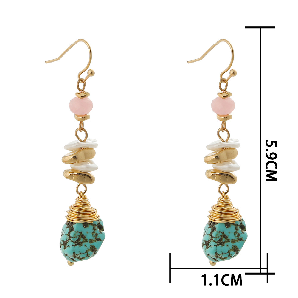 Pendientes Largos Turquesa display picture 1