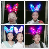 Feather Flower Ring Blogen Cat Ear Hair Human Rabbit Ear Mickey Ears LED Light Poor Wholesale