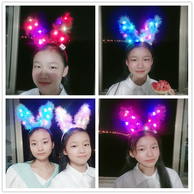 Feather Flower Ring Blogen Cat Ear Hair Human Rabbit Ear Mickey Ears…