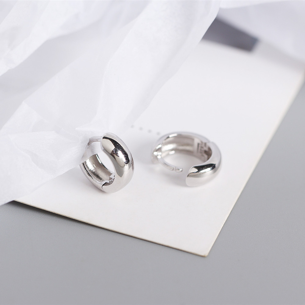Fashion Style 925 Sterling Silver No Inlaid Geometric Earrings