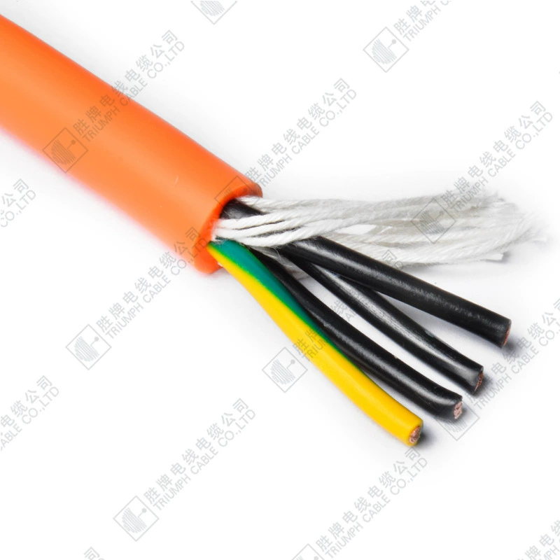 Серво, двигатель, маслоустойчивый кабель PVC, 4G, 4.0 мм