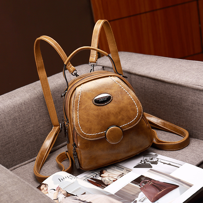 2023 xidi Paul bolso de las mujeres del verano nuevo retro hombro crossbody pequeño cuadrado cuero suave gran capacidad mochila