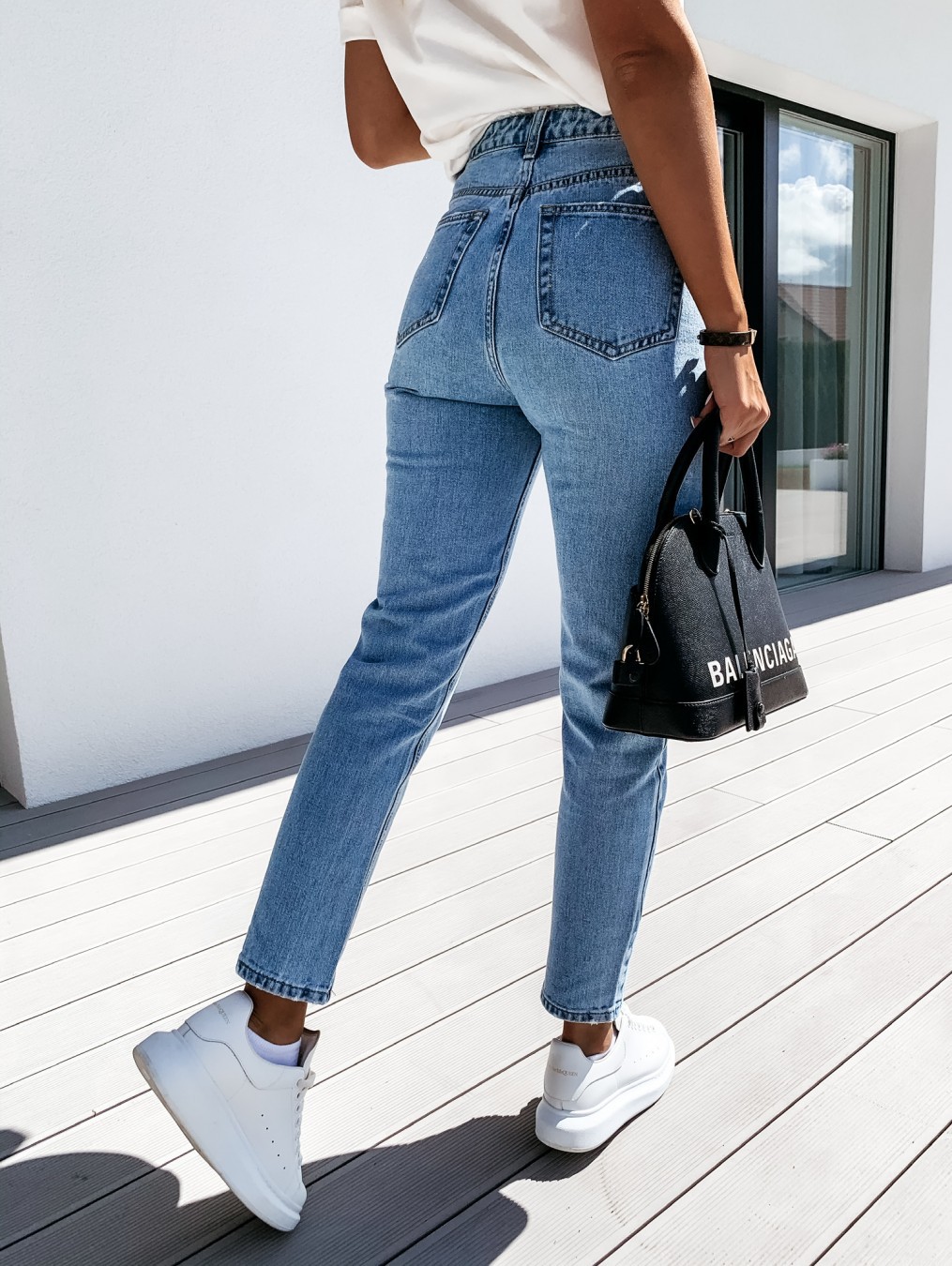 autumn and winter casual slim trousers women's jeans NSYD3806