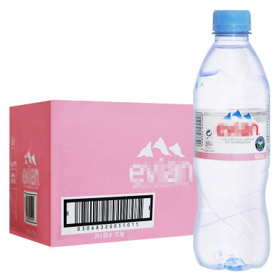 France Original Imported Evian Evian Natural mineral water 500ml*24 Bottle Yiyunshui wholesale