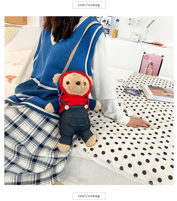 Cute Plush Bear Doll Shoulder Bag Wholesale display picture 23