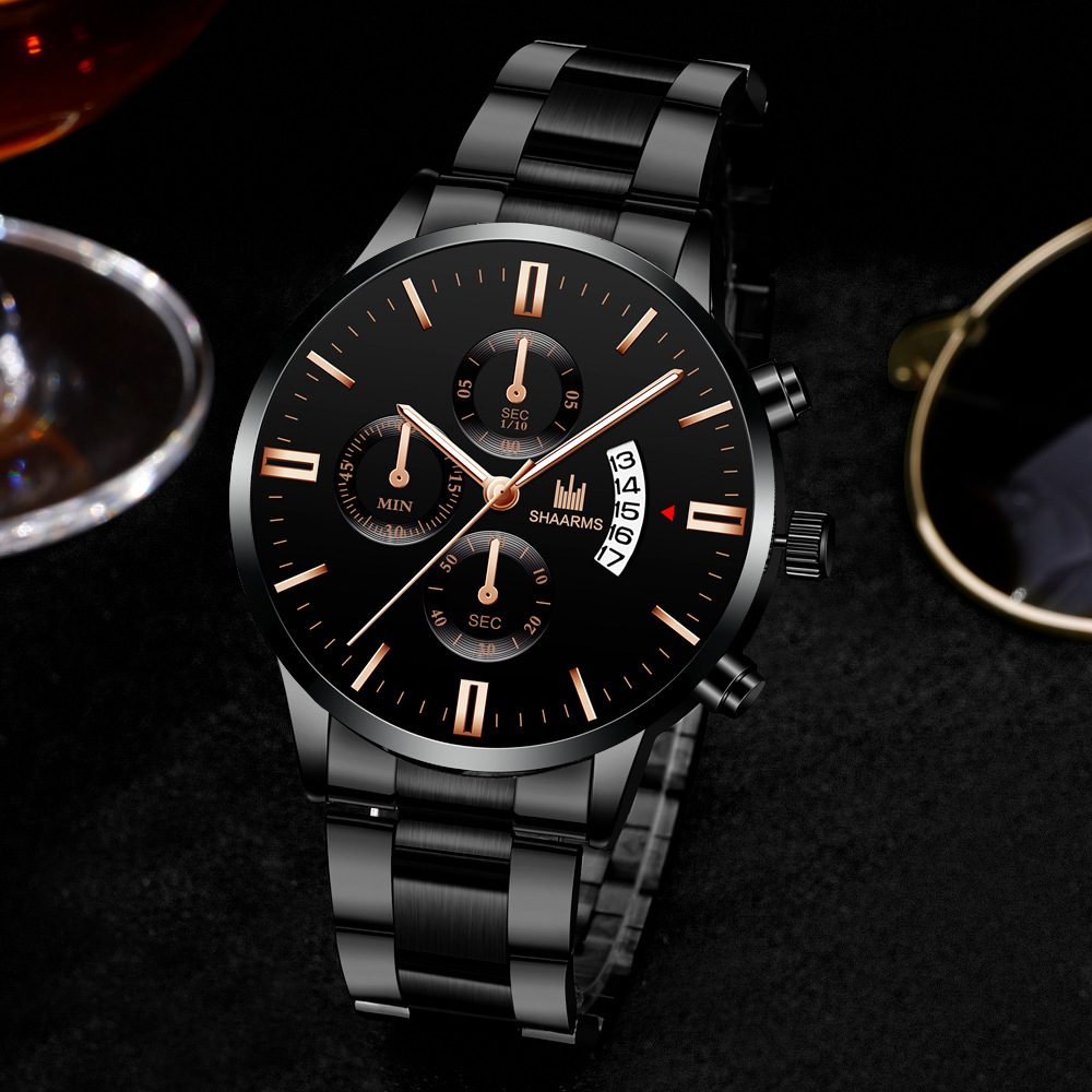 Einfacher Stil Geometrisch Hufeisenschnalle Quarz Männer Uhren display picture 3