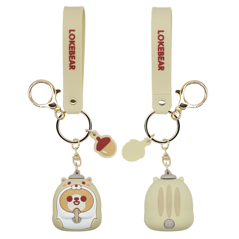 正版授权 卡通PVC软胶钥匙扣 礼品 创意汽车挂件珞可熊钥匙扣批发