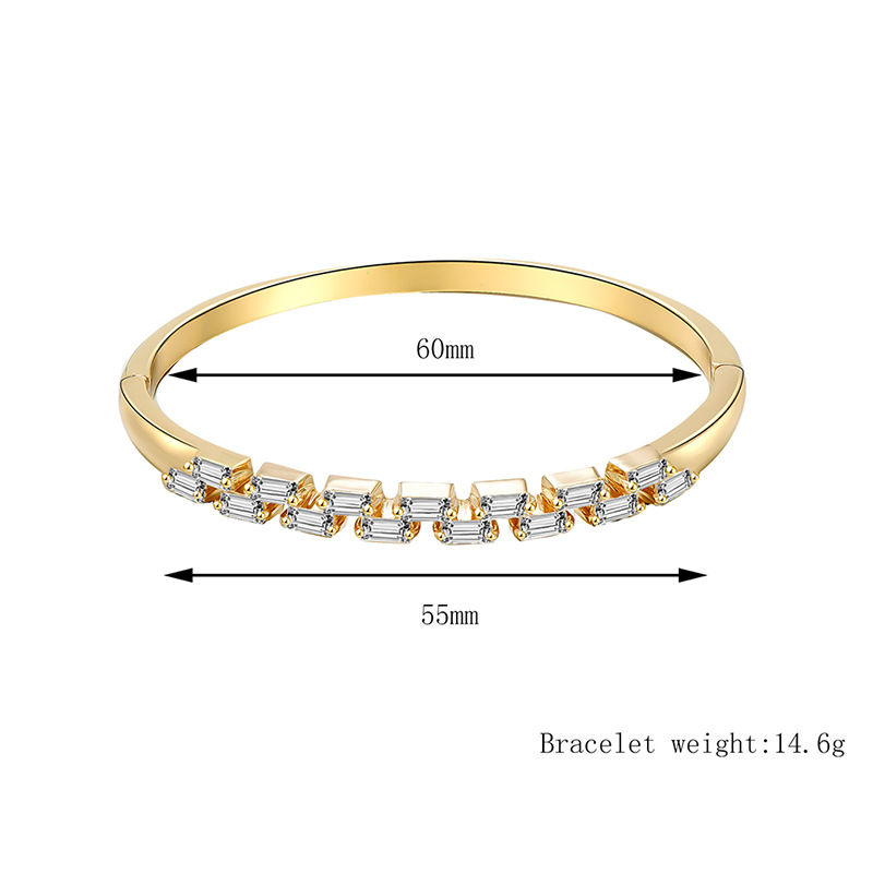 Außenhandel  Hot Spot Fabrik Direkt Vertrieb Einfache Mode Legierung Diamant Armband Europäischen Und Amerikanischen Trend display picture 1