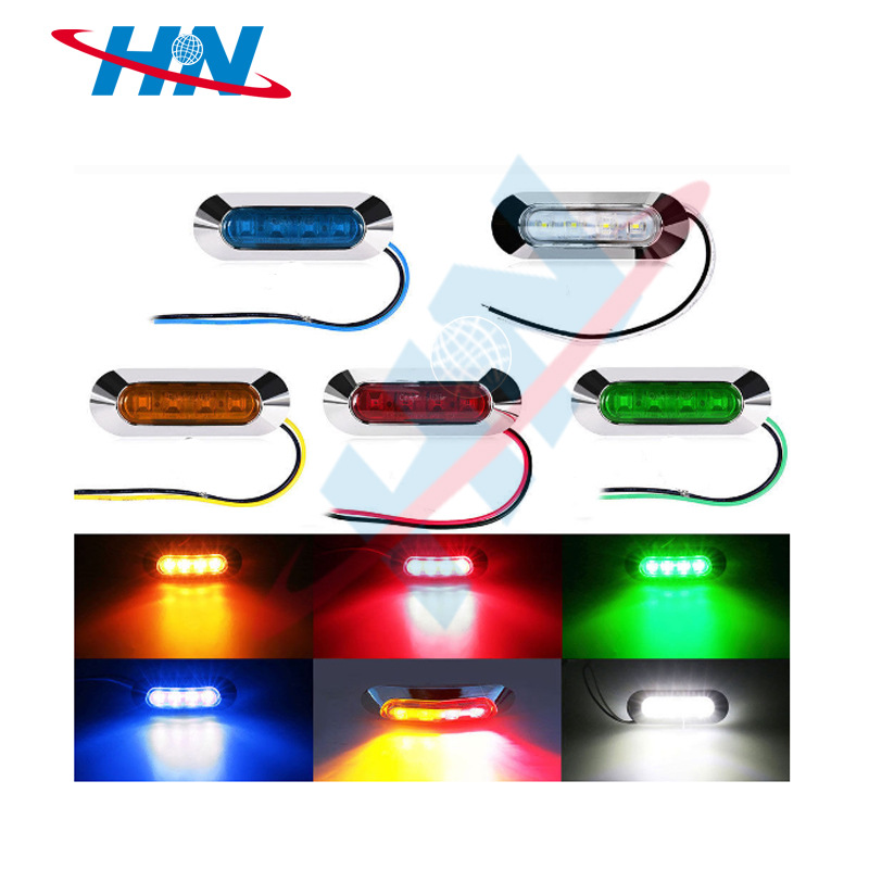 Suministro directo de fábrica LED camión luz lateral camión remolque 12/24v de alta calidad anti-luz lateral luz trasera resalte