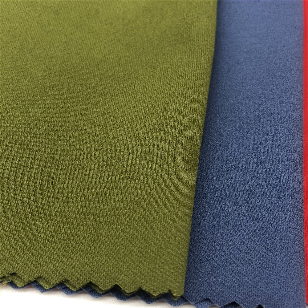 高弹力健身服面料 锦氨涤氨仿棉感 运动内衣套装面料