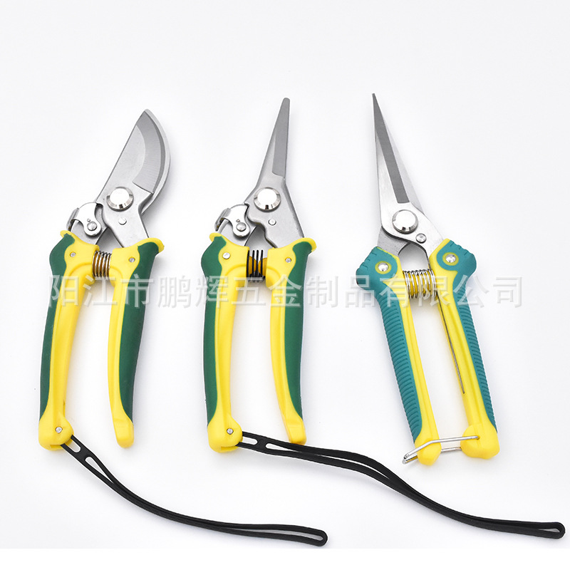 亚马逊园林剪刀三件套 粗树枝剪弯头剪尖头剪 园艺剪 花园剪套装