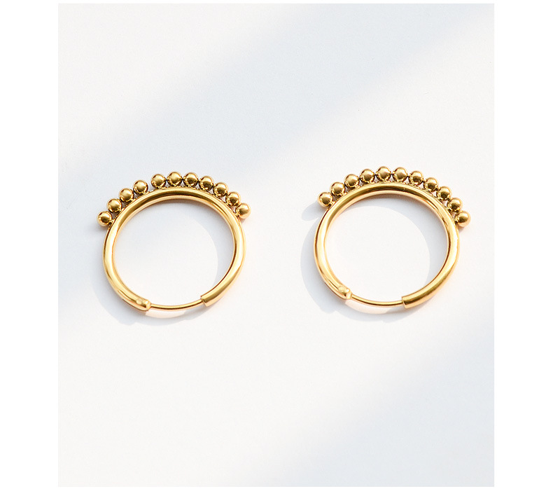 Fashion Titanium Steel Hoop Earrings display picture 8