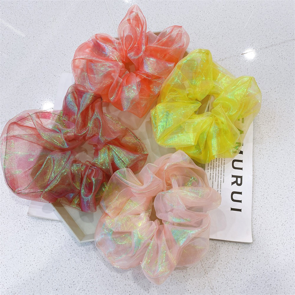 Fashion Gradient Mesh Hair Scrunchies display picture 3