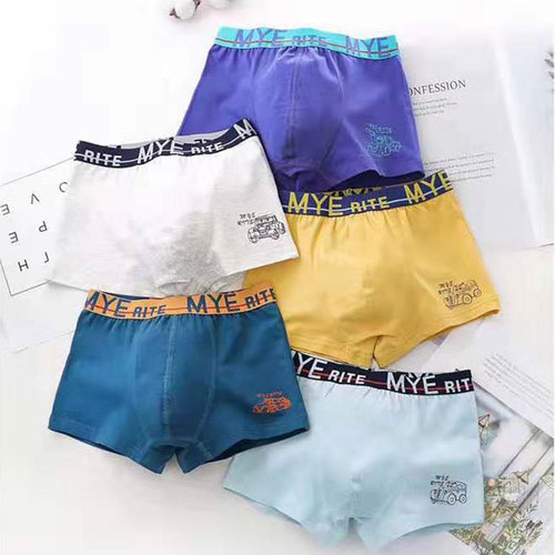 New products 7 children's underwear 9 boys' boxers 11 boys 12 cotton 15-year-old middle-aged children and teenagers breathable boxer briefs