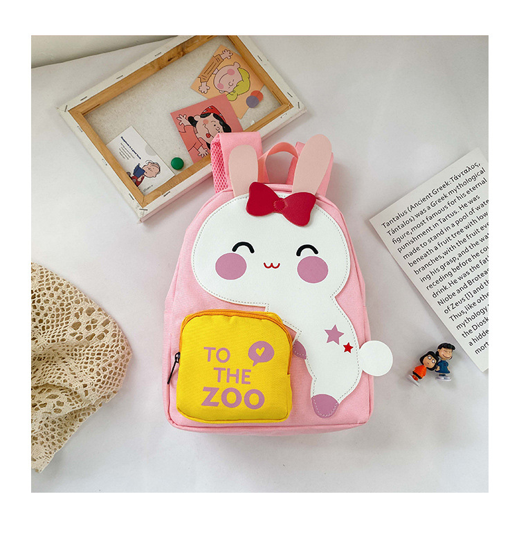 Lucky Pig New 2-5 Years Old Children's Backpack Kindergarten Cartoon Dinosaur Anti-lost Cute Girls' Bags display picture 4