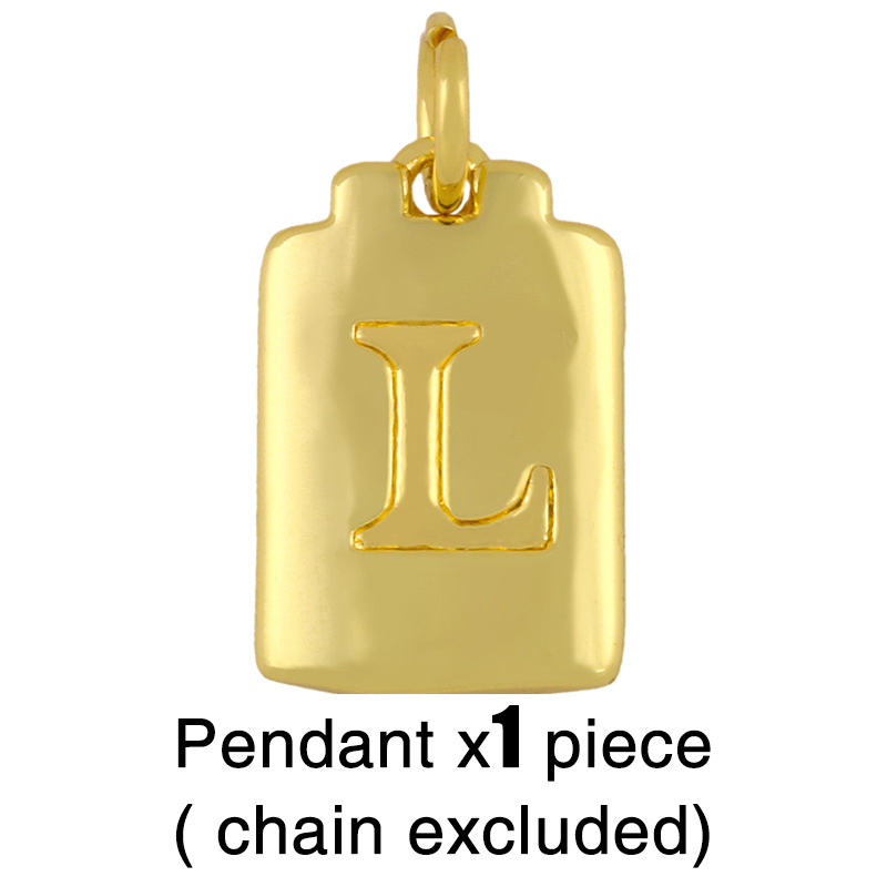 Fashion Letter 18k Gold Plated Necklace In Bulk display picture 3