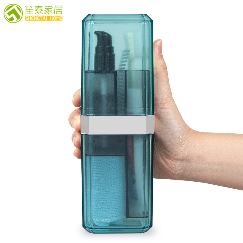 透明晶鑽洗漱杯便攜旅遊洗漱套裝出差分裝瓶牙刷旅行用品酒店禮品